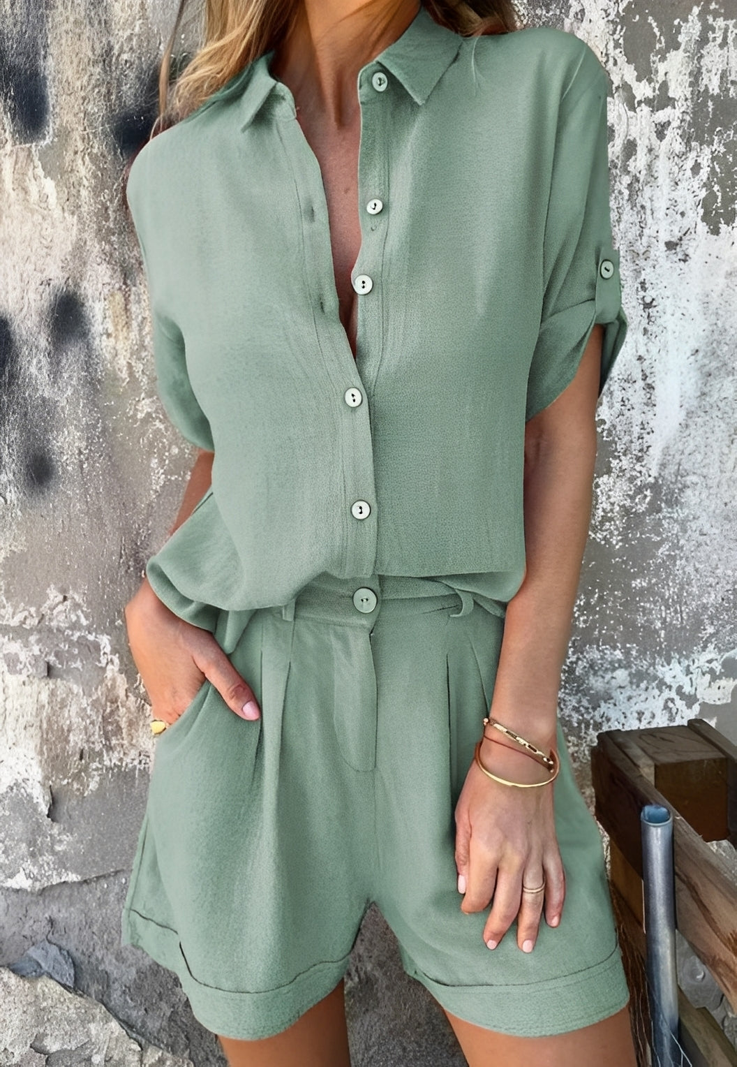 Minnie - Set blouse et short casual