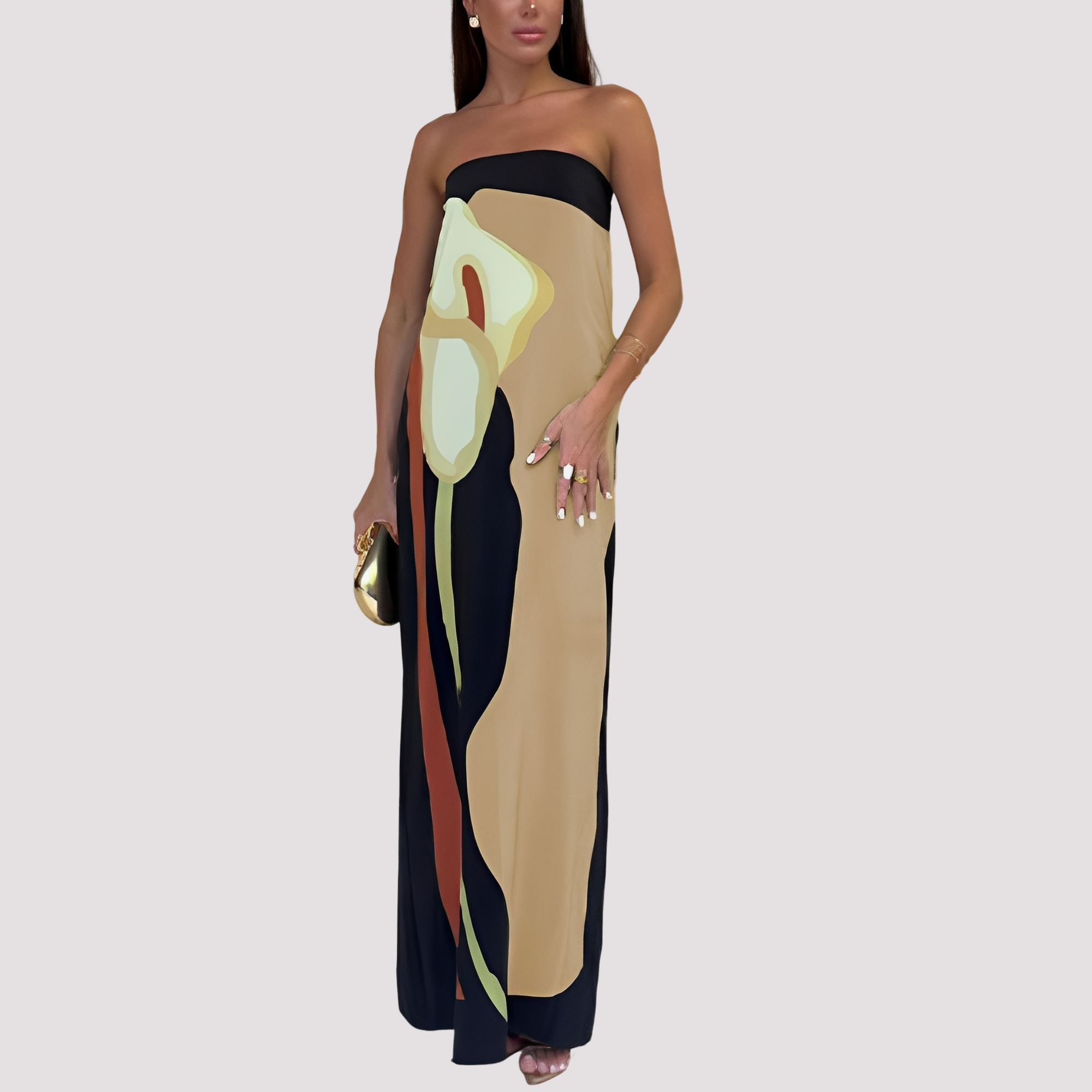 Samara - Robe longue élégante sans bretelles