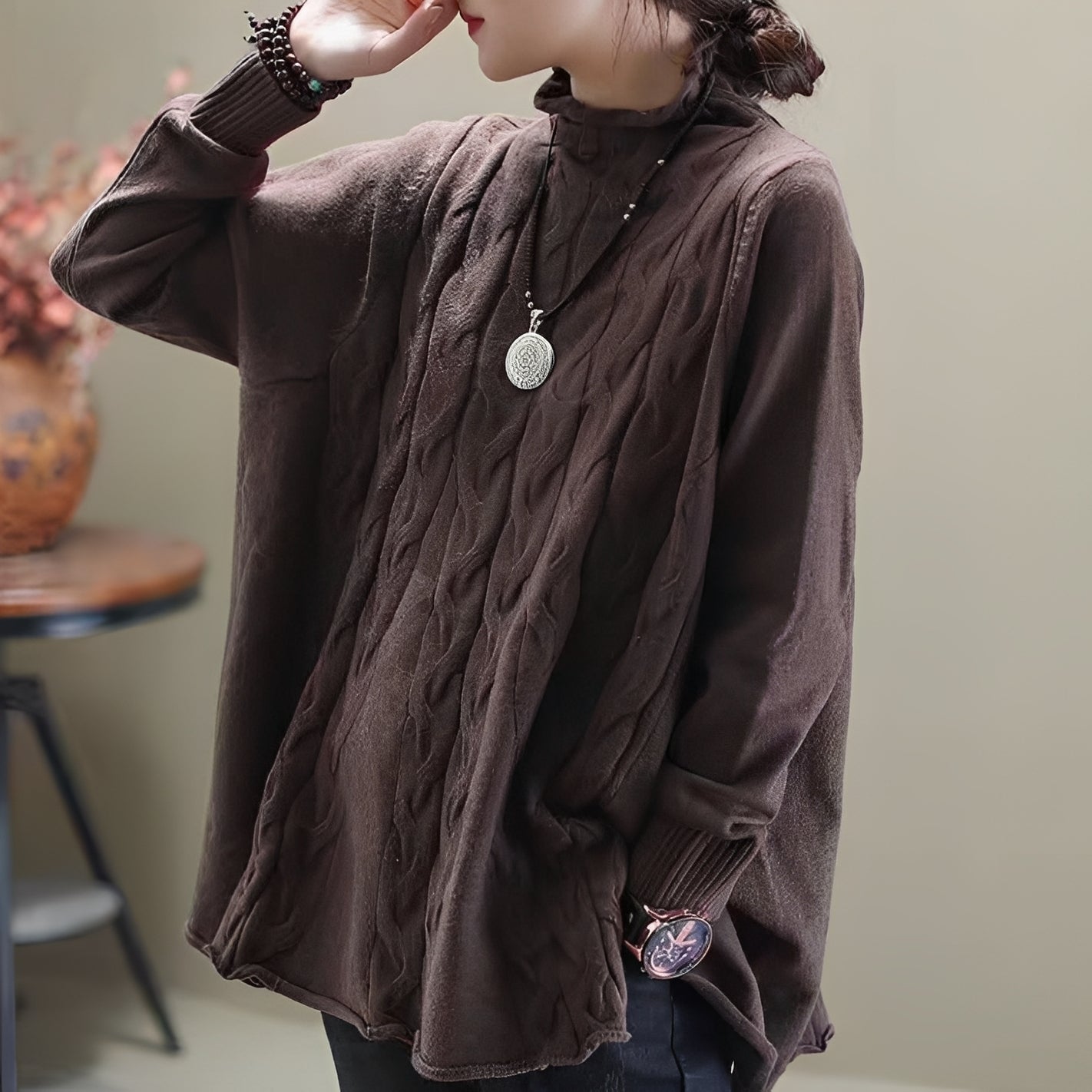 Carla - Locker sitzender Rollkragenpullover für Damen