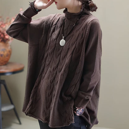 Carla - Locker sitzender Rollkragenpullover für Damen