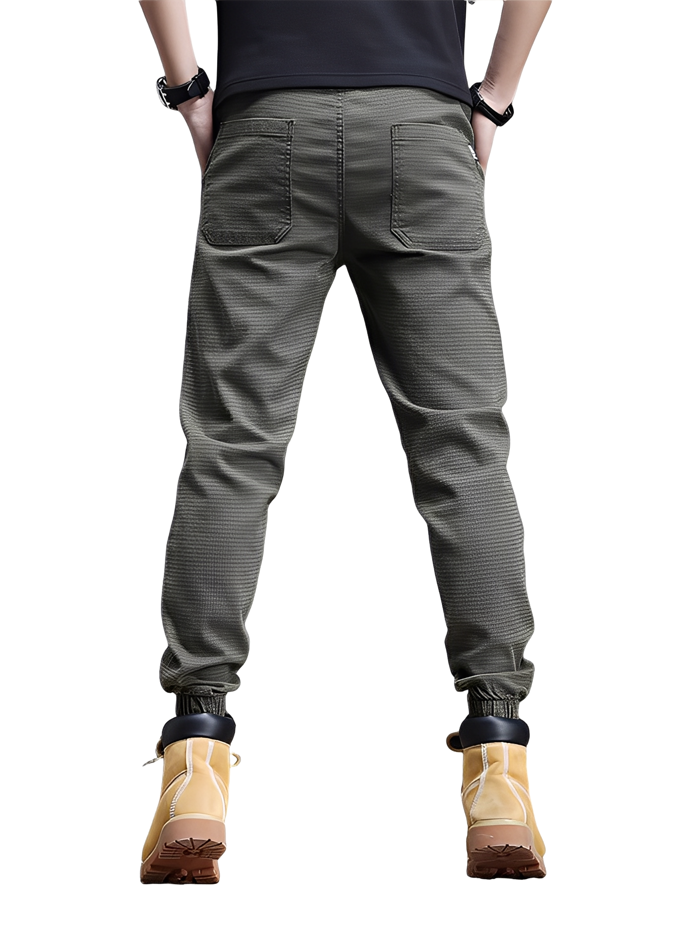 Alvin - Jogging moderne et extensible avec cordon pour hommes