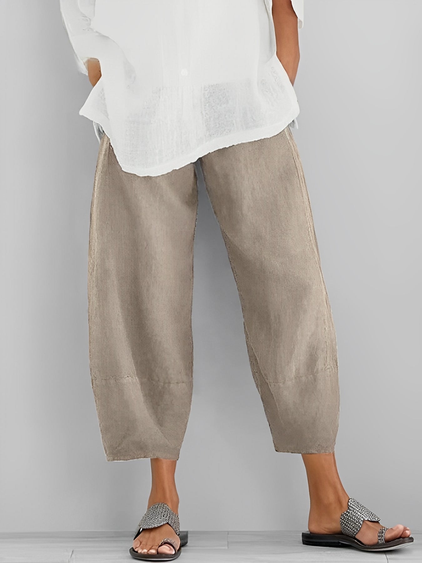 Alethea - Pantalon confortable à coupe ample pour femmes