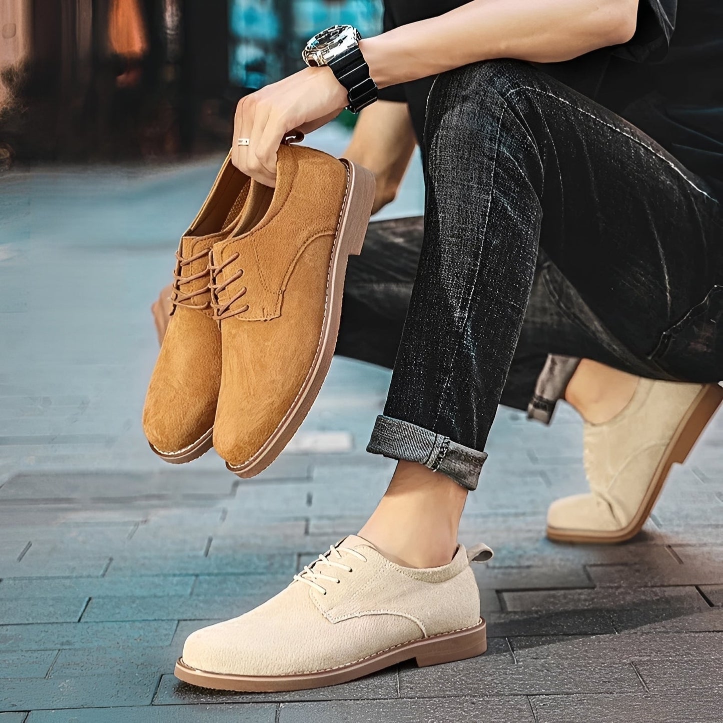 Austin - Elegante und bequeme Wildlederschuhe für Herren