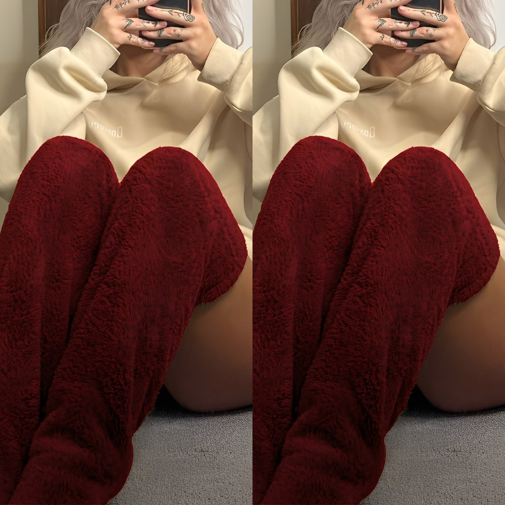 Camellia - Chaussettes longues et chaudes d'hiver pour femmes