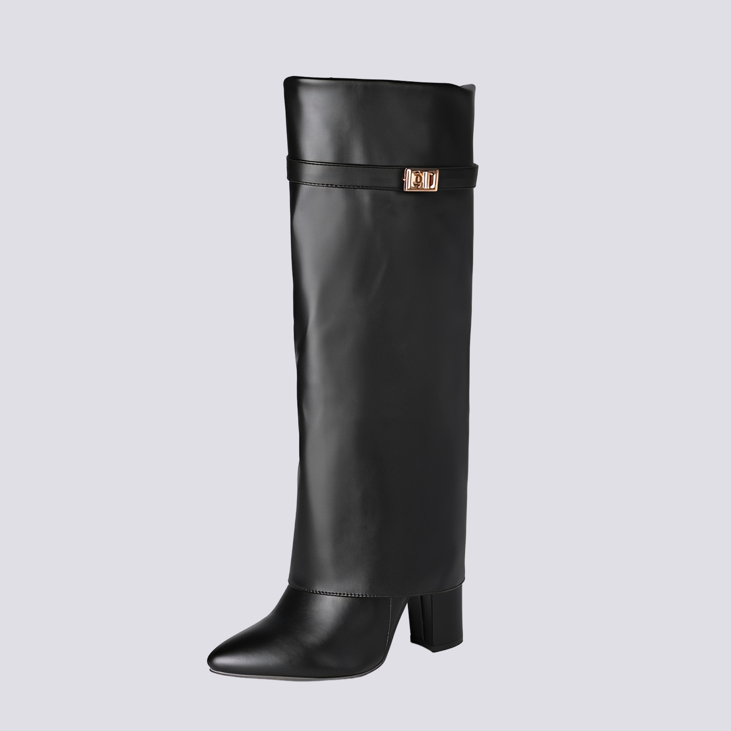 Jacqueline - Bottes Élégantes à Talon Bloc