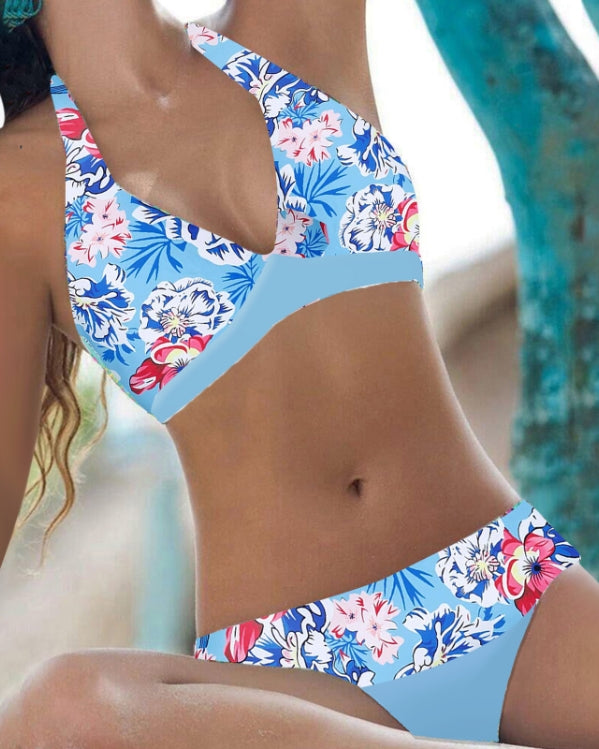 Addie - Ensemble de bikini stylé taille haute pour femmes