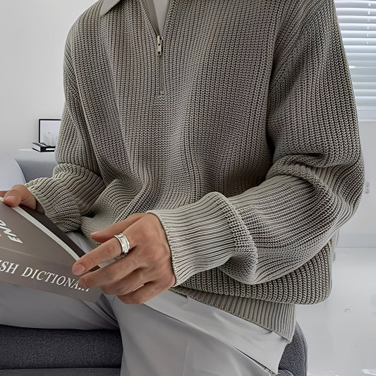 Jeffrey - Pull chic, tricot décontracté pour homme