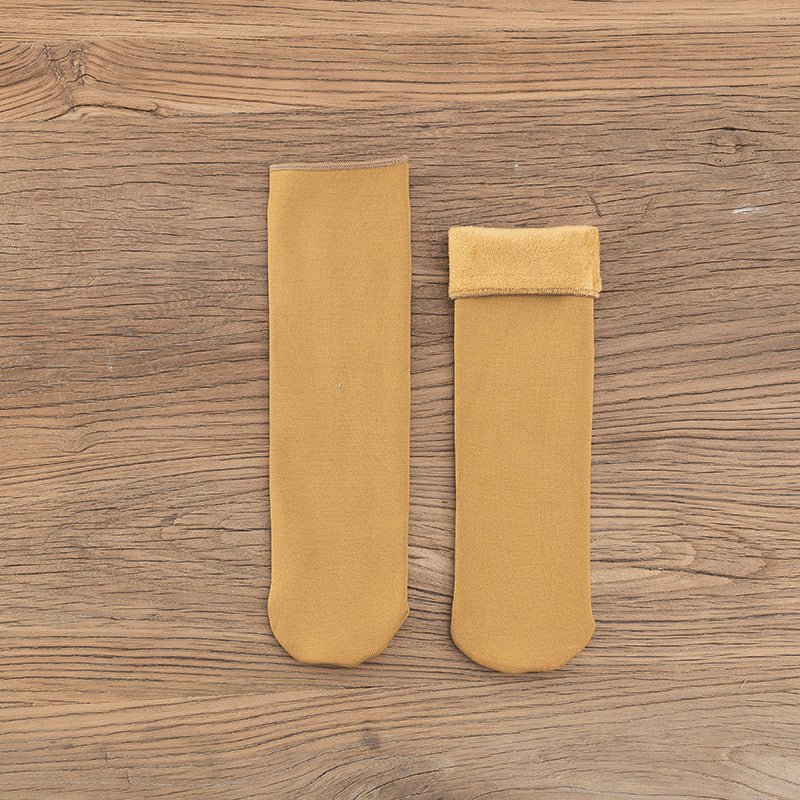 Gloria - Chaussettes d'hiver en velours pour femmes