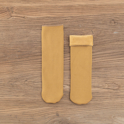 Gloria - Chaussettes d'hiver en velours pour femmes