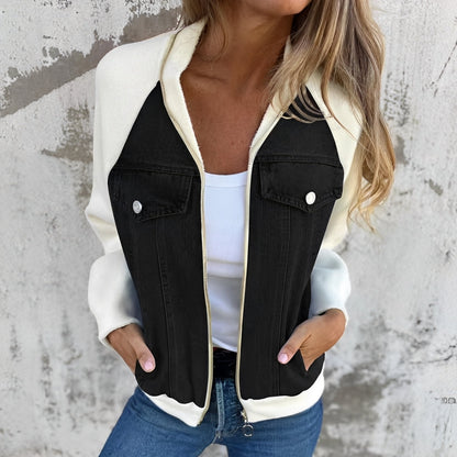 Libby - Denim jacket for women, casual style with raglan sleeves