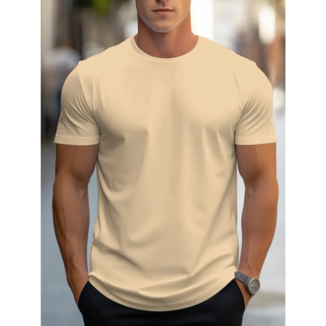 Brian - T-shirt Homme Classique à Manches Courtes