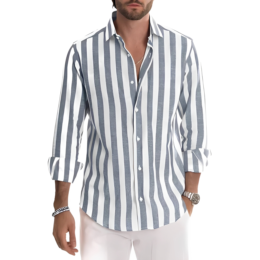 Roldan - Chemise d'été rayée pour homme