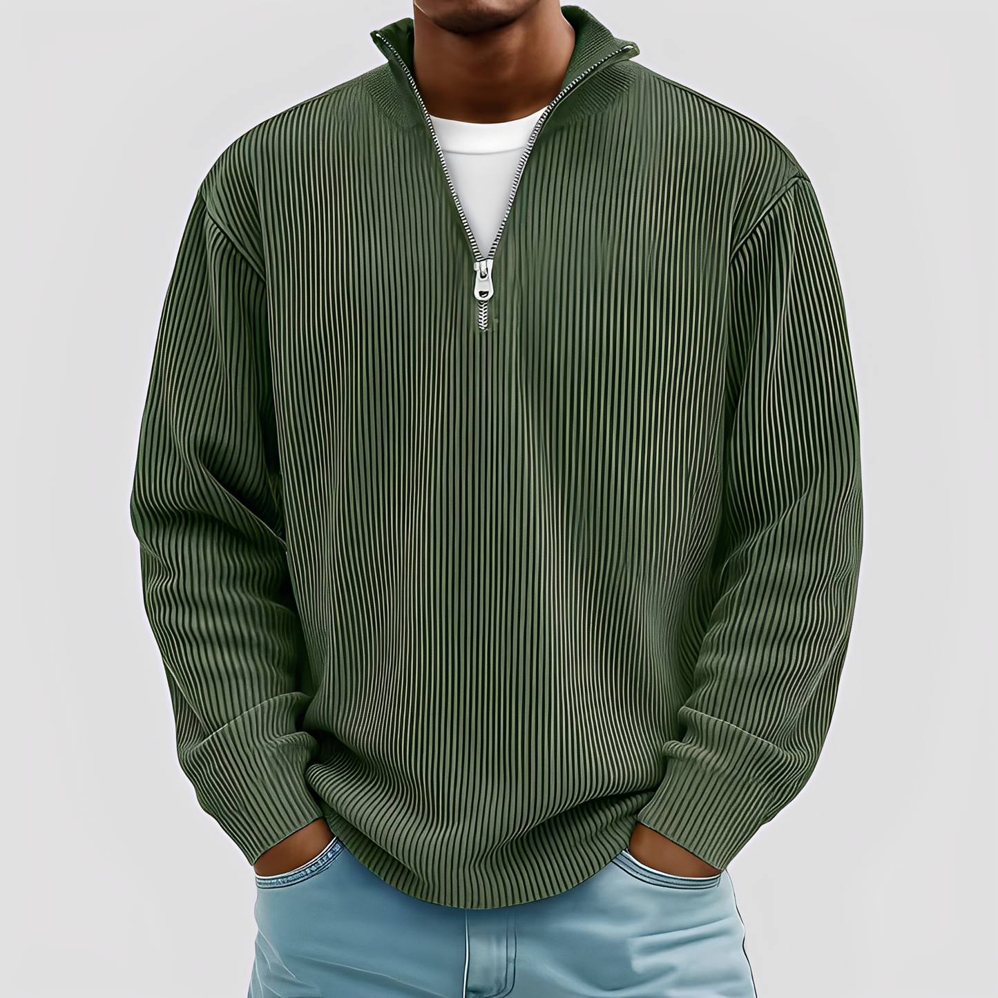 Henry - Moderner und bequemer Herrenpullover, warm