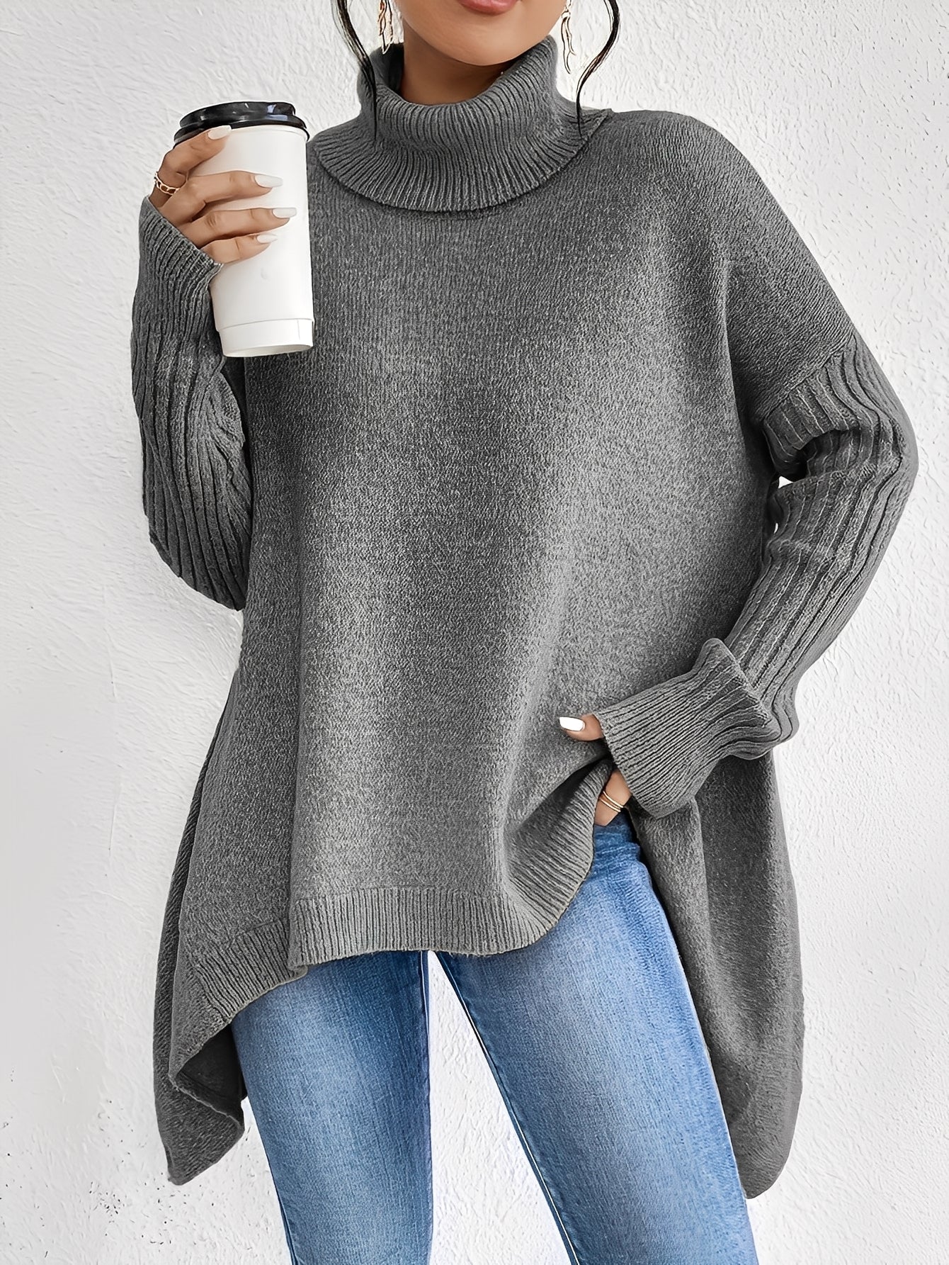 Jessica - Turtleneck sweater in cashmere for women