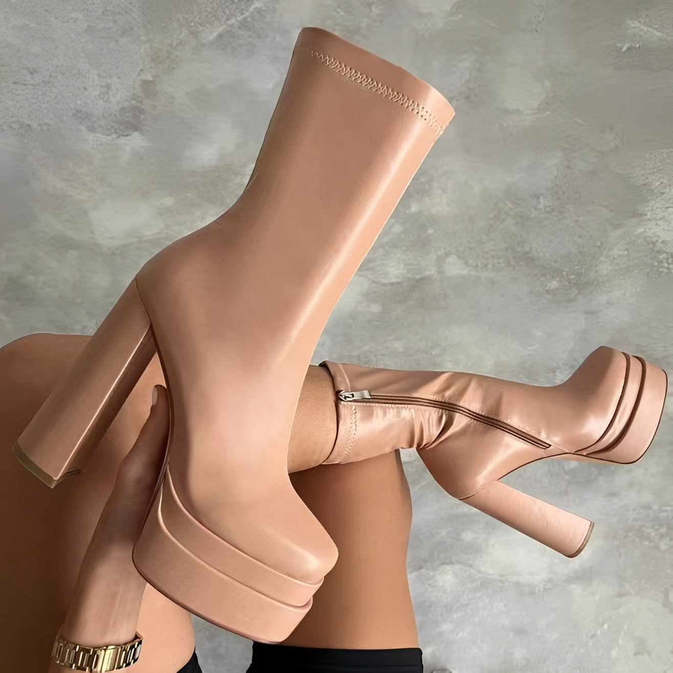 Josee - Modische Lederstiefeletten für Damen