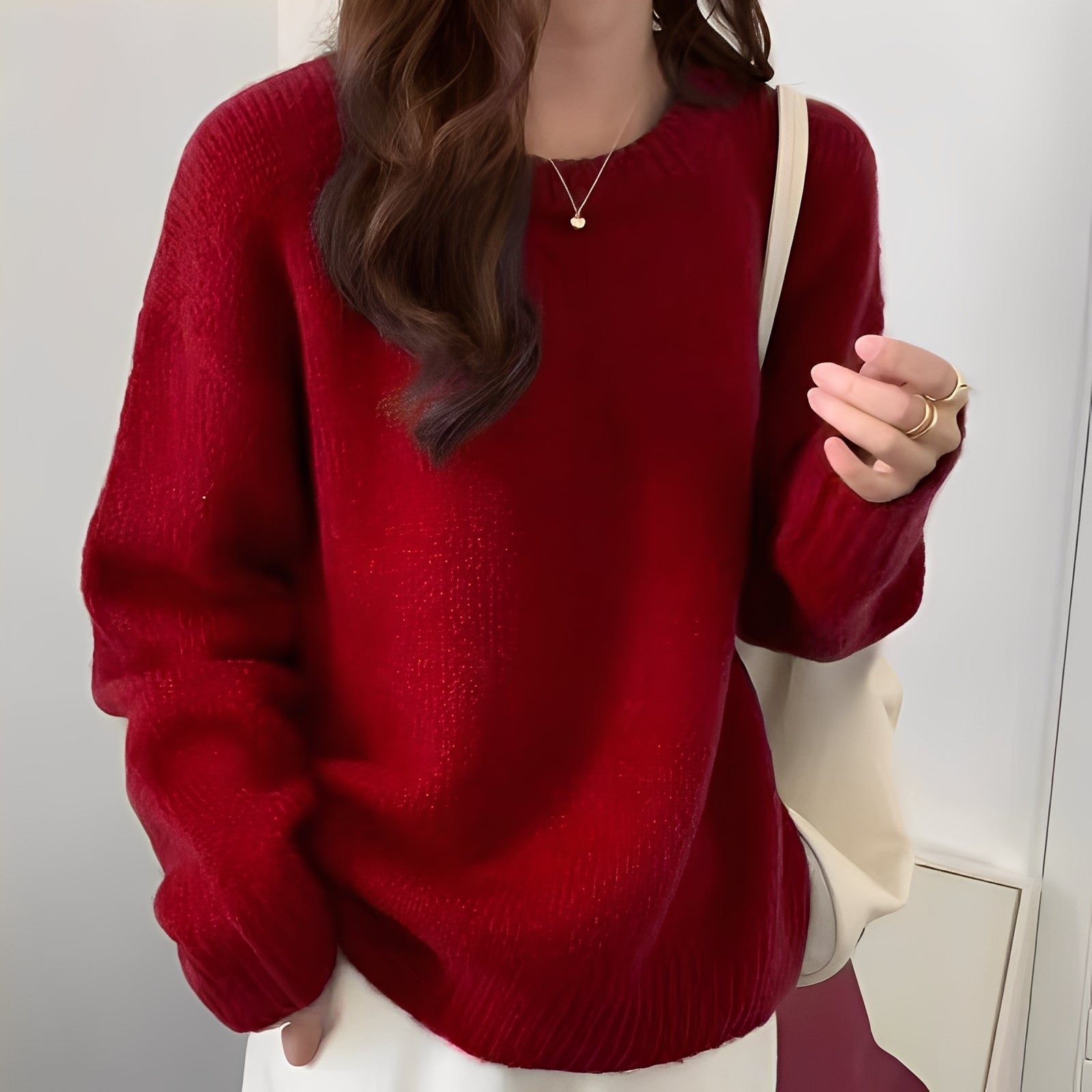 Roxanna - Pull large basique pour femmes