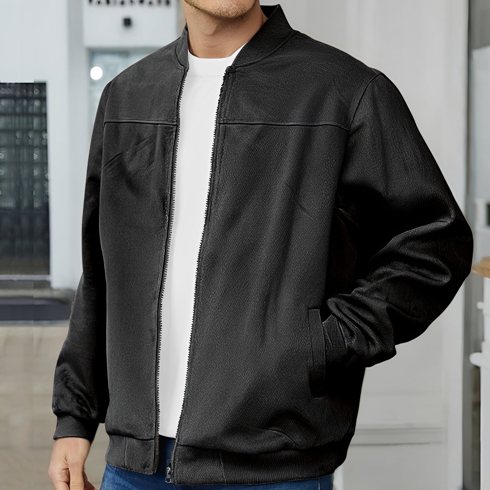Aiden – Blouson bomber pour homme – allure décontractée