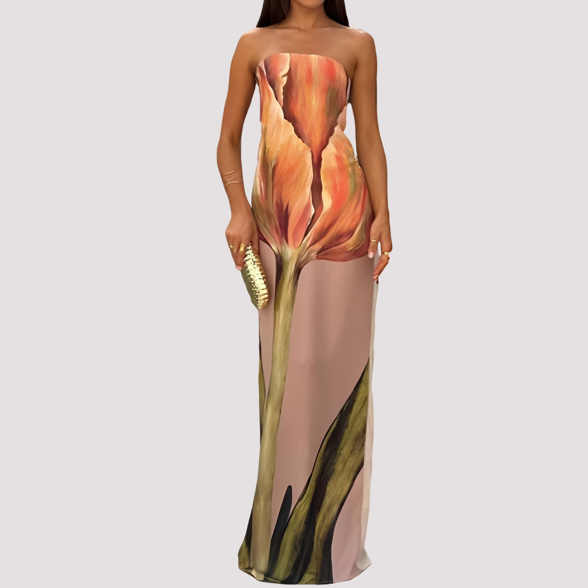 Samara - Robe longue élégante sans bretelles