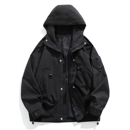Raymund - Elegant men's waterproof coat with hood