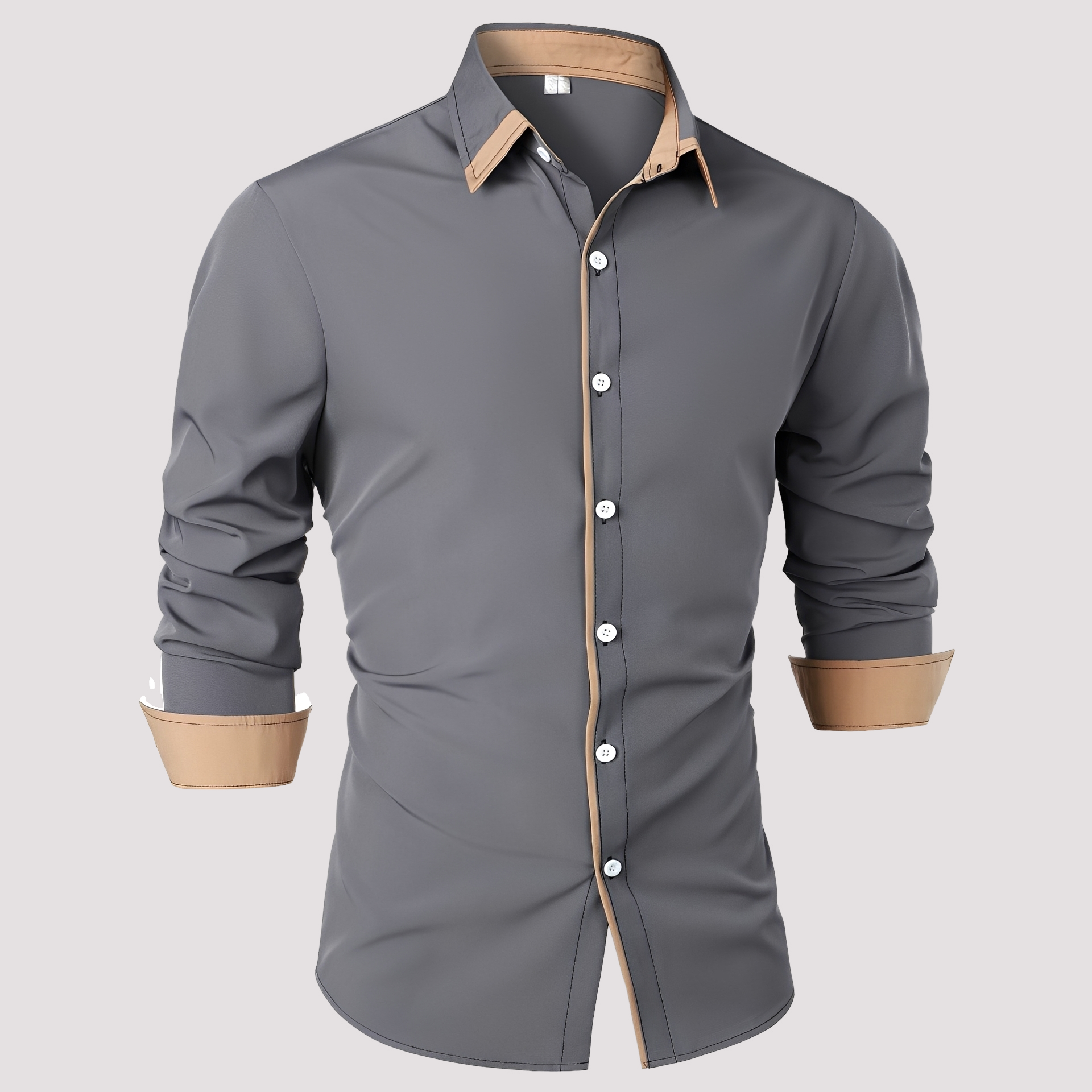 Samuel - Élégante surchemise à manches longues pour hommes