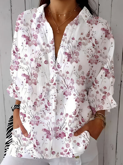 Jessica - Elegante Bluse mit Blumenmuster für Damen