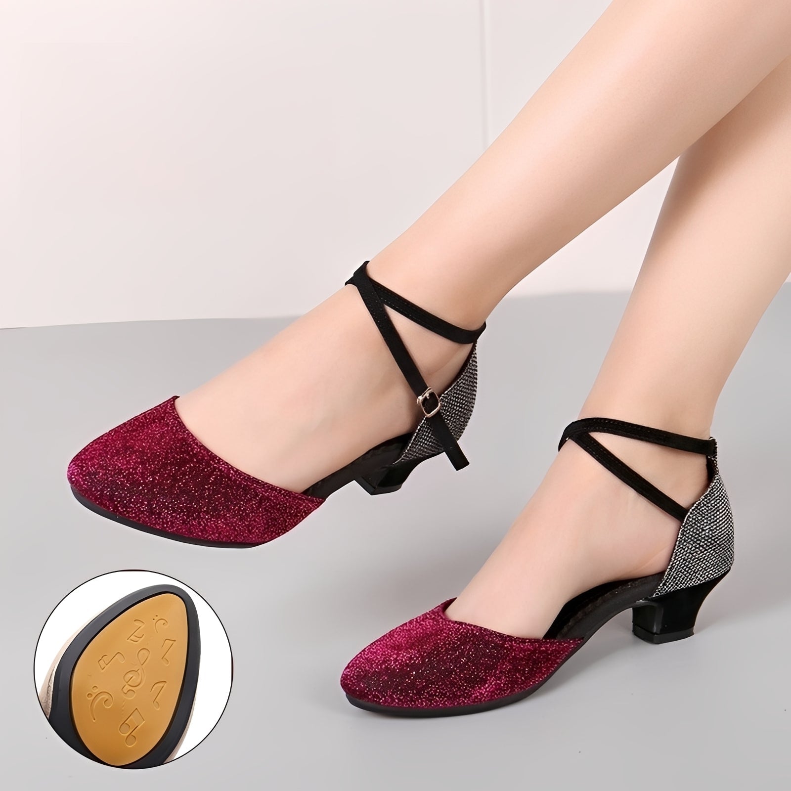Carrie - Sandales à paillettes élégantes pour femmes