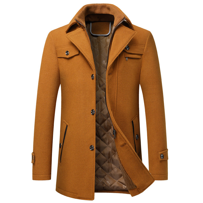 Keith - Thick and stylish wool coat for men