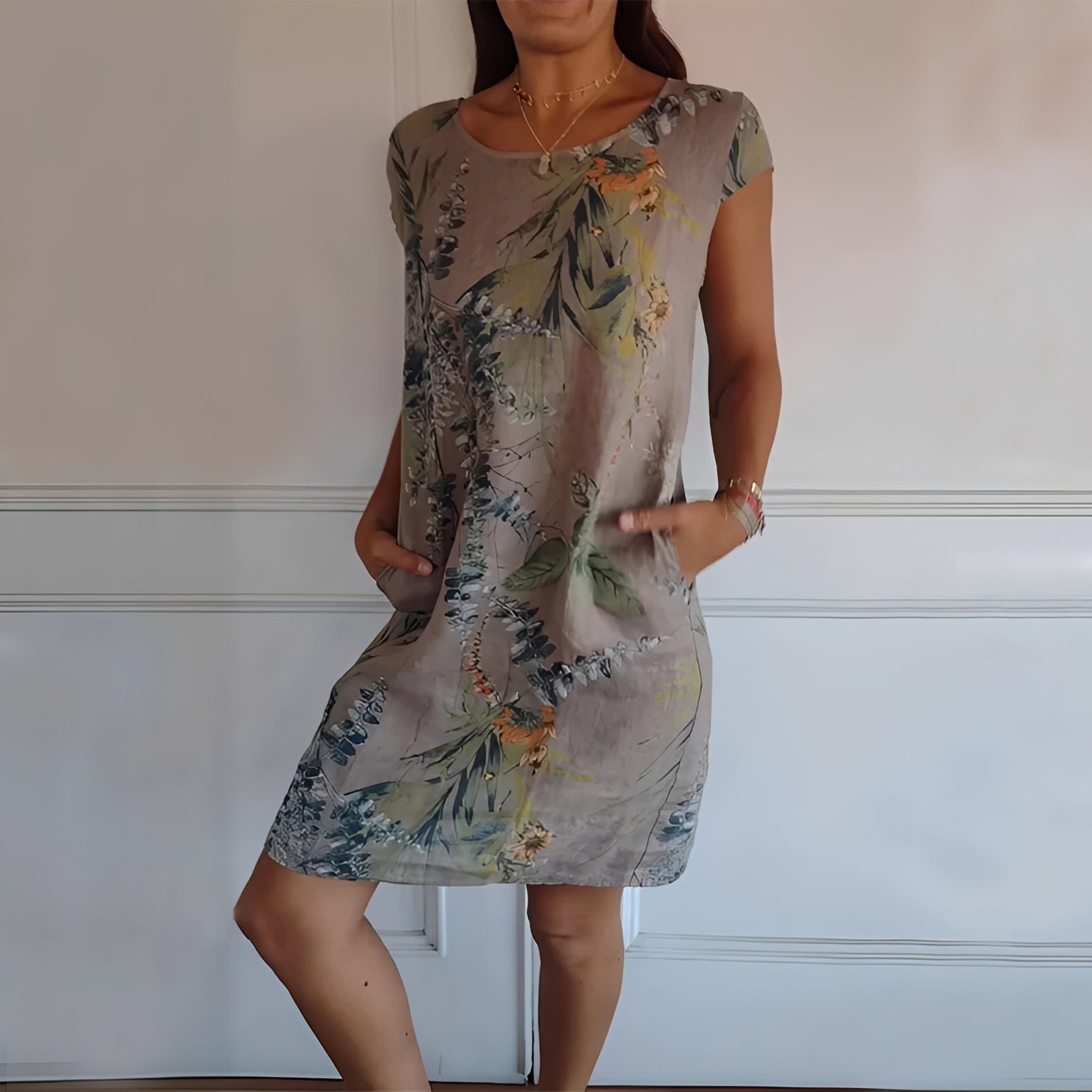Katherine - Robe ample imprimée pour femmes