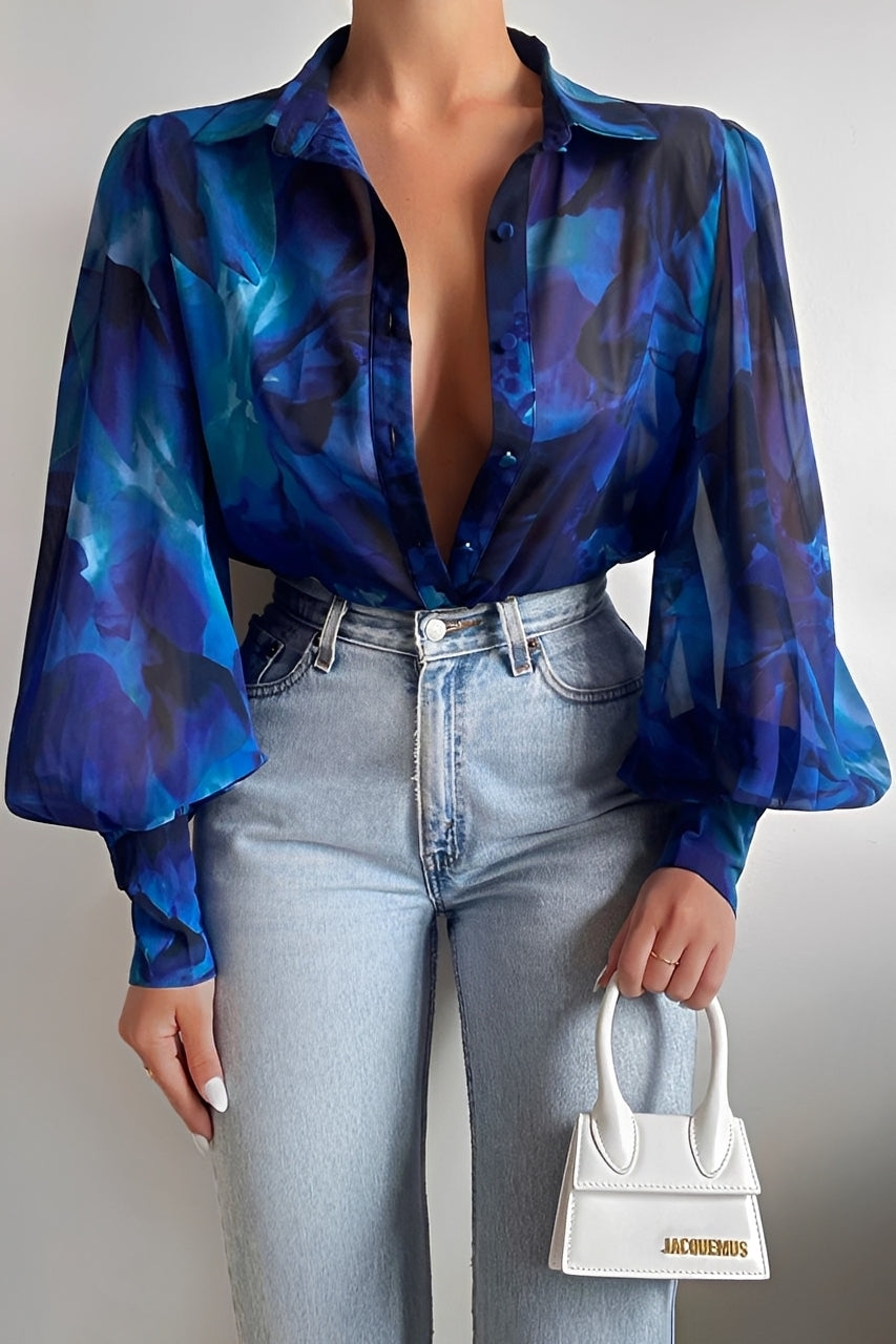 Carla - Blouse chic avec manches ballon pour femmes