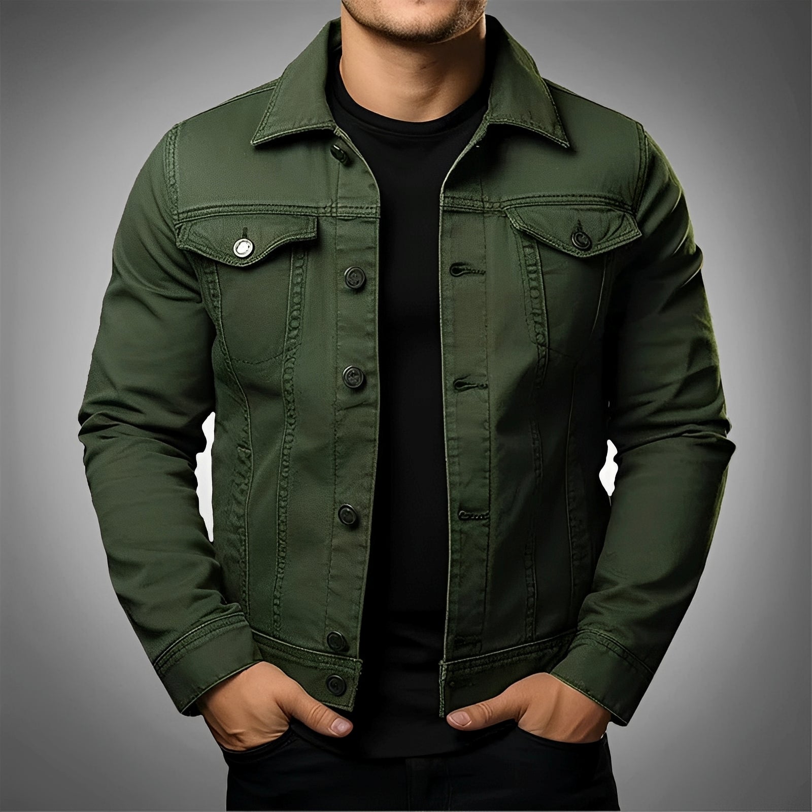 Leroy - Veste en jean tendance pour hommes