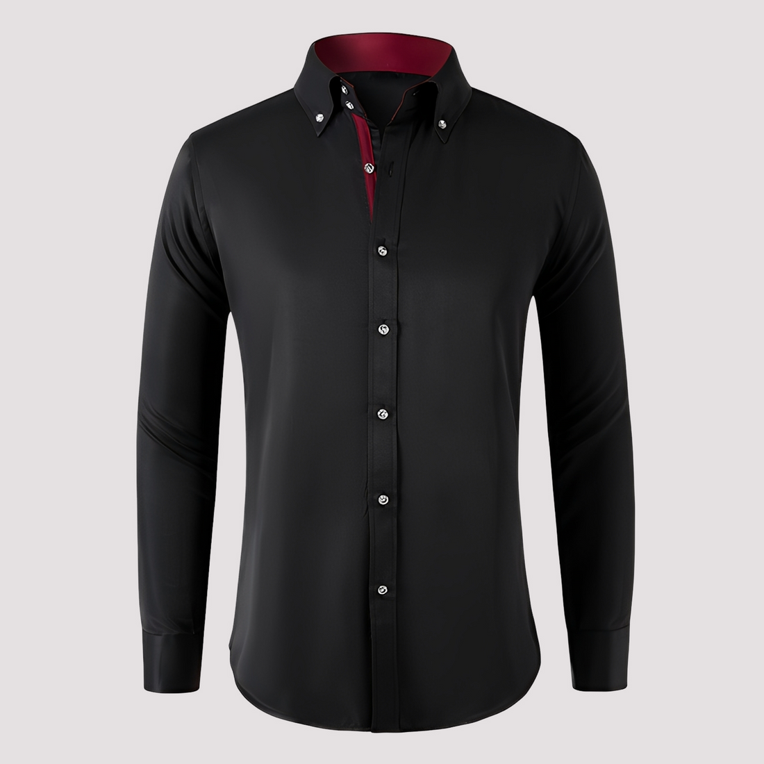 Marco - Chemise relax à manches longues pour hommes