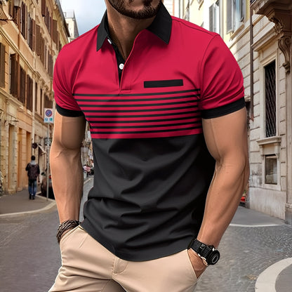 Rayden - Polo à rayures élégant pour hommes