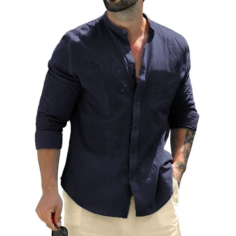 Dominic - Chemise à manches longues décontractée pour hommes