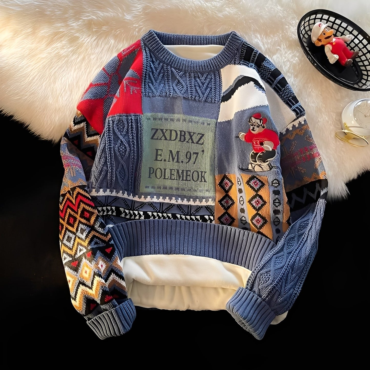 Charles - Christmas sweater for women, stylish and loosely knitted