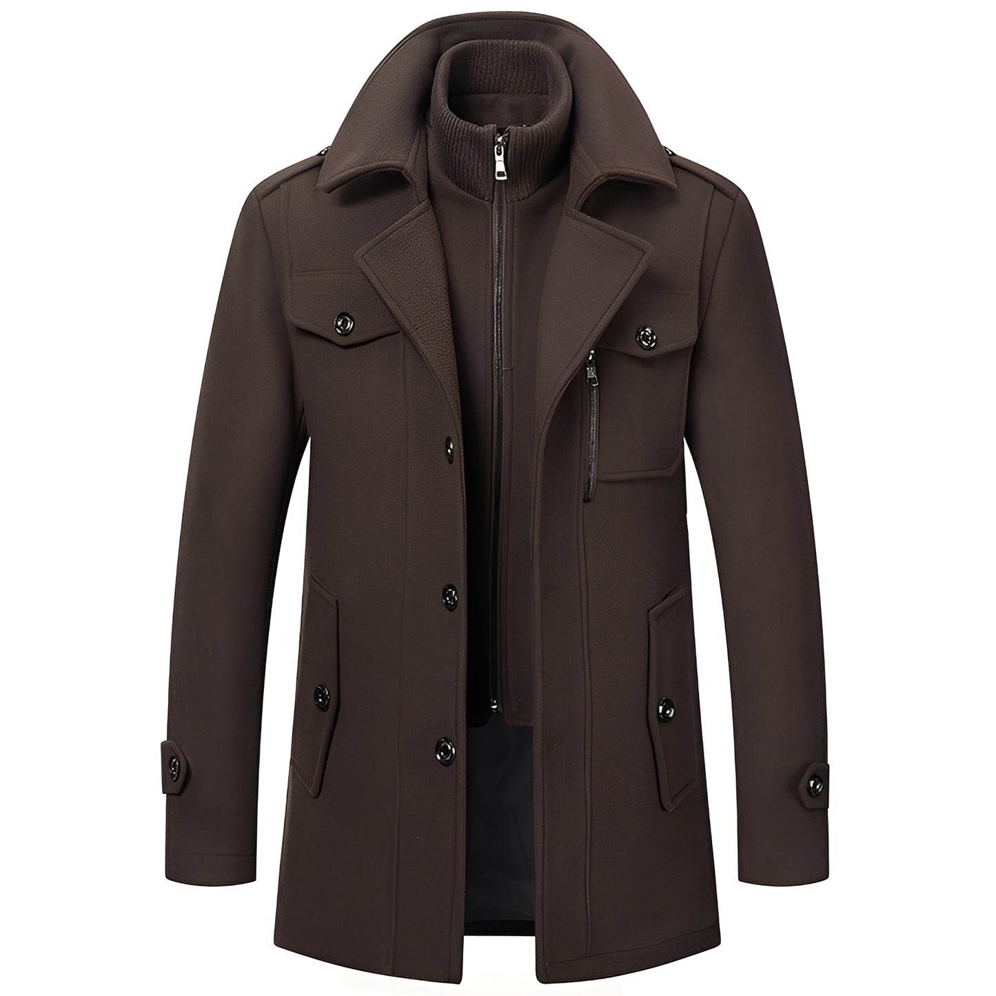 Darius - Manteau en laine chic et chaud pour homme