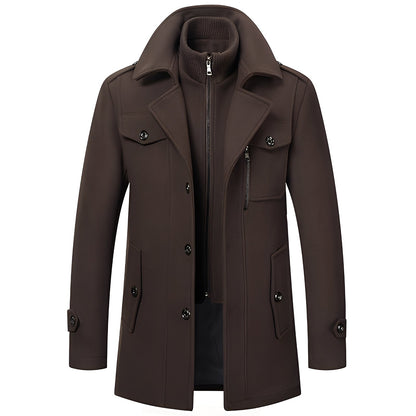 Darius - Manteau en laine chic et chaud pour homme