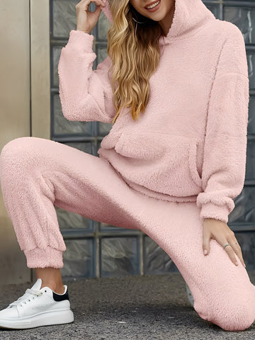 Hailie - Ensemble confortable en polaire avec capuche pour femmes