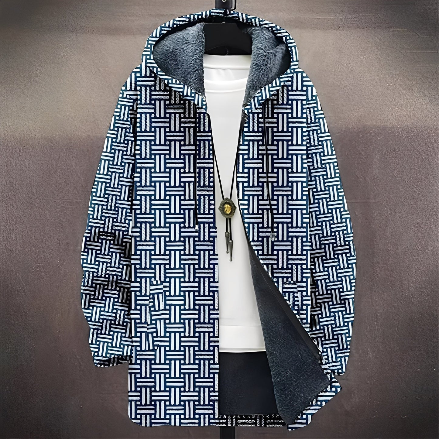 Wiley - Manteau élégant et flexible avec motif pour hommes