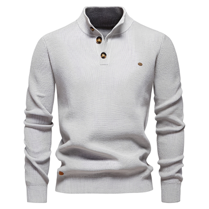 Brant - Herrenpullover mit Viertelreißverschluss, stilvoll und edel