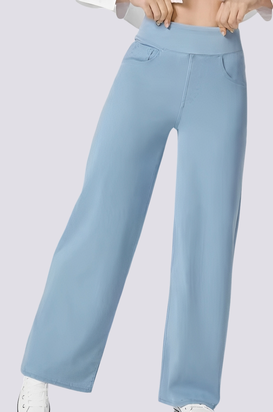 Carrie - Pantalon chic taille haute