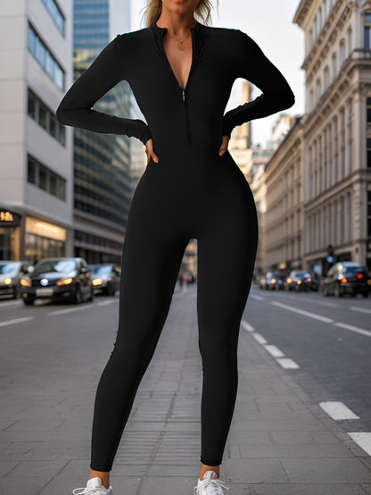 Thea - Body moulant avec zip pour femmes