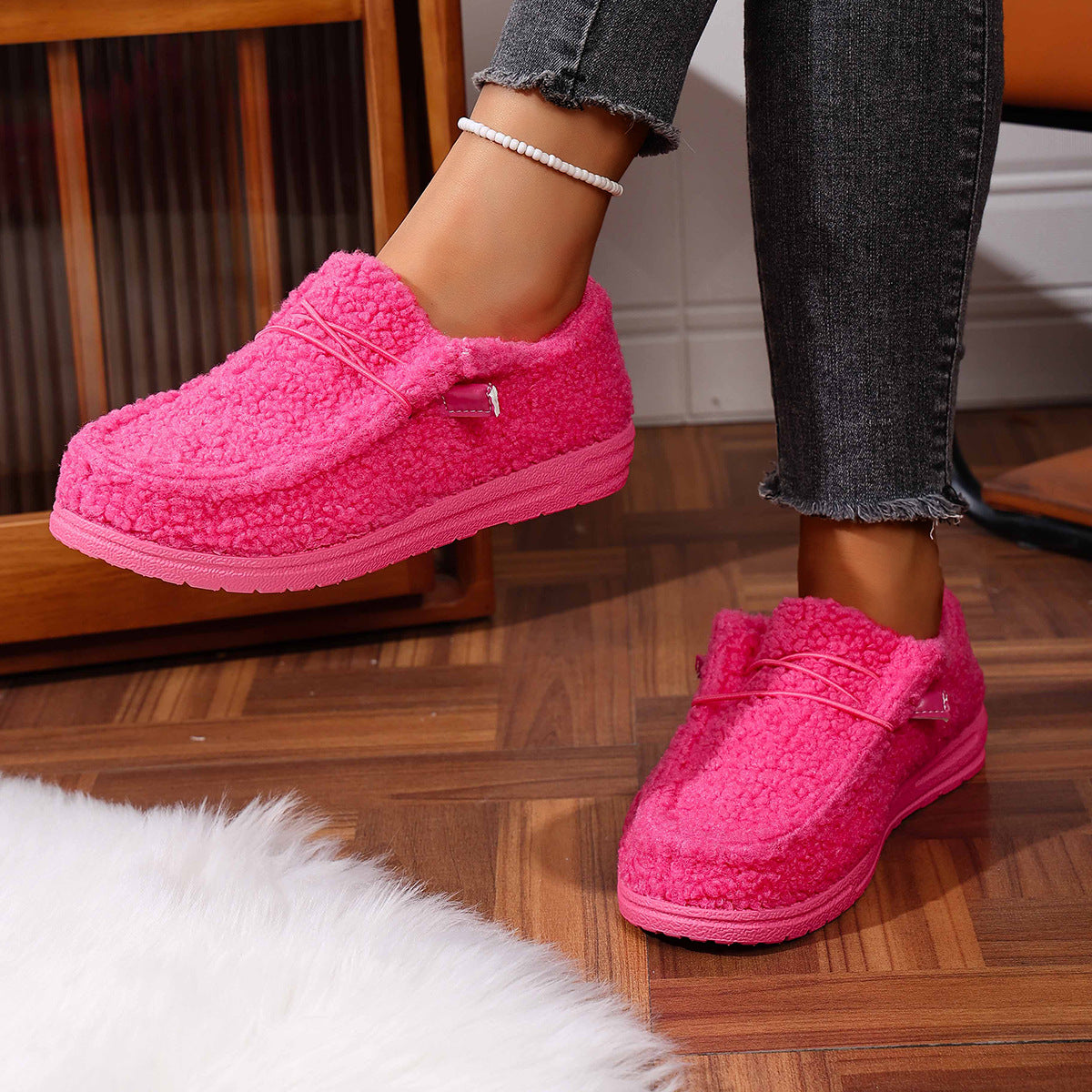 Mellony - Chaussures plates Teddy stylées pour femmes