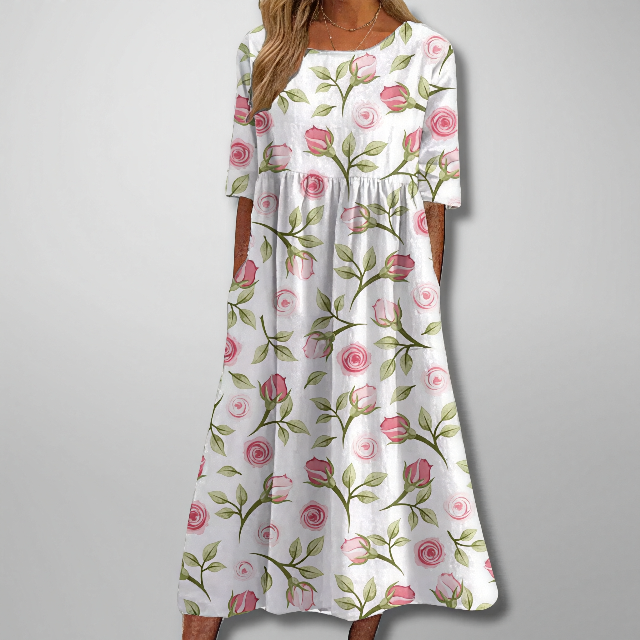 Gail – Robe maxi à motifs floraux pour femmes