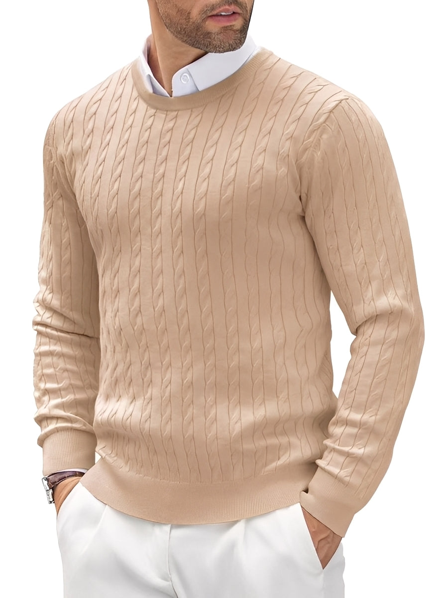 Romilly - Pull tricoté pour homme ajusté et relax
