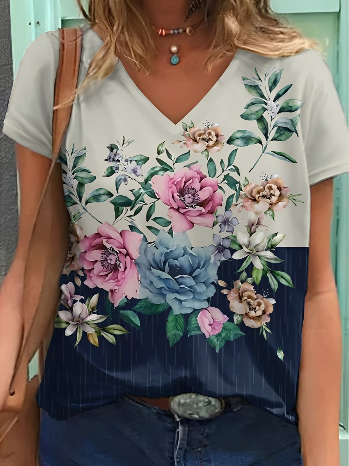 Niki - Haut élégant à motifs floraux pour femmes