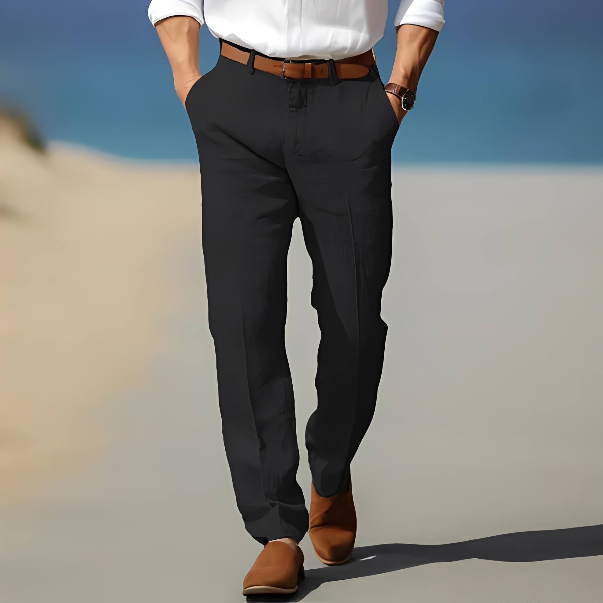 Kyle - Pantalon décontracté à la cheville pour homme