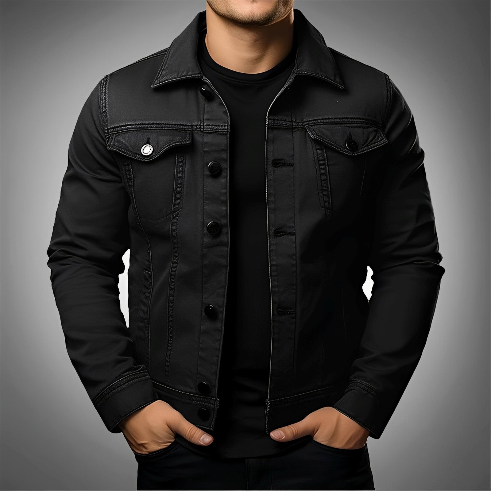 Leroy - Veste en jean tendance pour hommes
