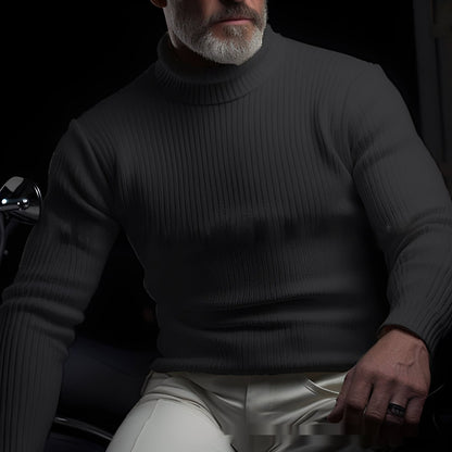 Jaron - Pull col roulé relax pour homme