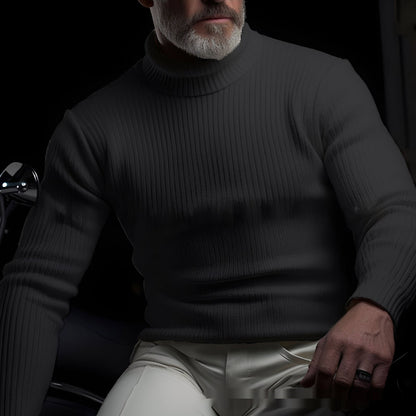 Randolf - Pull homme simple et chic à col roulé