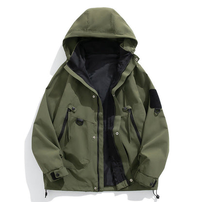 Raymund - Elegant men's waterproof coat with hood